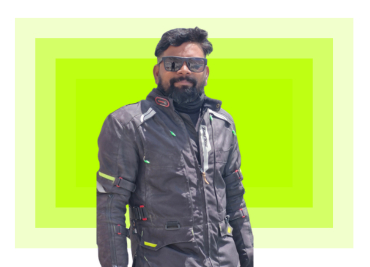 Rajesh in black jacket